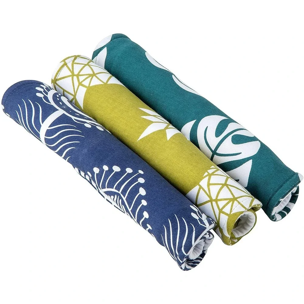 3 Pack Baby Burp Cloths for Boys & Girls Ideal Baby Gift Super Soft 100% Cotton